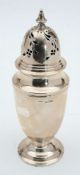 A George V  silver sugar castor, maker Mappin & Webb, Sheffield,
