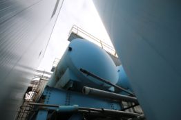 Aprox. 10,000 Gal. Horizontal Jacketed S/S Tank with Dual Vertical Agitator (NOTE: Removal Delayed