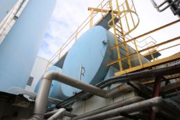 Aprox. 10,000 Gal. Horizontal Jacketed S/S Tank with Dual Vertical Agitator (NOTE: Removal Delayed