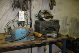 5-Piece Corded Tools Includes, BD Saw, Drill, Dewalt Grinder, Double Edge Grinder, and Drill Press