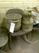 Copper Pot and Milk Can with Brass Lighting