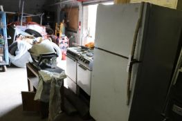 (4) Pcs. - Weber Grill, (2) Electric Stoves and Refrigerator