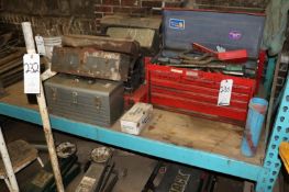 Lot of Assorted Tool Boxes with Some Tooling