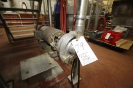 Fristam  hp Centrifugal Pump, Model FPX3521-140, S/N FPX3521-10011698 with 2-1/2