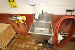 (3) Pcs. - S/S Ink with Foot Controls, Artisan Heater and Bradley Emergency Eyewash Station