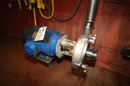 Fristam 10 hp Centrifugal Pump, Model FPX3551-250, S/N 012745 with 3