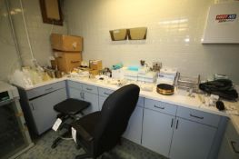 Assorted Lab Supplies including: Oxford Sampler System, Model P-7000; Syringe Kit; Test Kits;