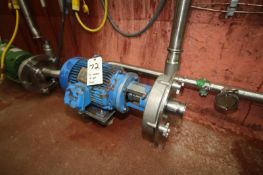 Fristam 10 hp Centrifugal Pump, Head S/N FPX35510011691 with 3