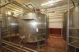 2002 Mueller 1,500 Gal. Dome Top S/S Processor, Model PCP, S/N 218035 with Agitator, Baffle,