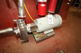 Late Model Fristam 10 hp Centrifugal Pump, Model FPX3551-250, S/N 1205976 with 3