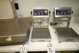 Doran 8000 - 15 lb. x .002 lb. Capacity Digital Scale, Model DXL7015/1010, S/N 88030 with 10