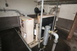 Curtis 100 hp Screw Air Compressor, Model RS100DA/E E75G, S/N 7897J07018, CFM 450, 125 psi,