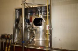 2000 DCI 20,000 Gal. Refrigerated S/S Silo, S/N JS-1106-A with 2 hp 3 Prop Horizontal Agitator,