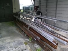 Rack of Piping, Conduit, Posts, Stock, and Other Metals