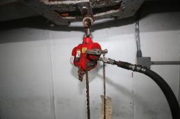 I.R. 300 lb. Rating Pneumatic Hoist, Model 7740B-1C10.C6