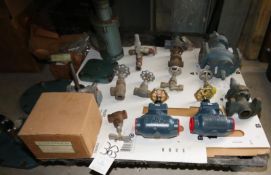Assorted York and Vilter Ammonia Compressor Parts including Valves, Fittings, Parker Solenoid