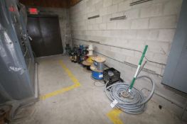 Assorted Electrical Wire, (3) Assorted GE Electrical Fixtures, (2) Flood Lights, (2) Fluorescent