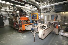 BULK BID LOT #162 TO LOT #163 - UNILOY 6-HEAD HDPE BLOW MOLDER WITH HALF GAL. MOLD SET