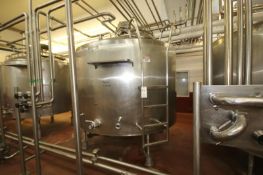 2002 Mueller 1,500 Gal. Dome Top S/S Processor, Model PCP, S/N 238050 with Agitator, Baffle,