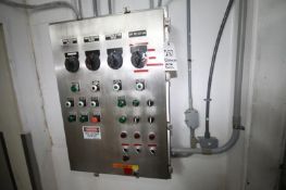 PLC Process Control Panels with (2) Allen Bradley SLC 5/03 and 05 PLC Racks, PanelView Plus 1000