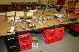 Assorted Sanitary Grade Air Valves, Check Valves, Plug Valves by Sudmo, Tri-Clover and Other