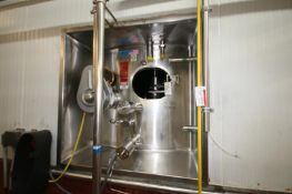2000 DCI 20,000 Gal. Refrigerated S/S Silo, S/N JS-1106-B, with 2 hp 3 Prop Horizontal Agitator,