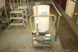 Portable COP Tank and Tri-Clover  1 hp Centrifugal Pump with 1-1/2