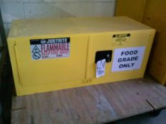 Justrite Flammable Storage Cabinet with Lock and Key (Like New) (Aprox. Dimensions 43