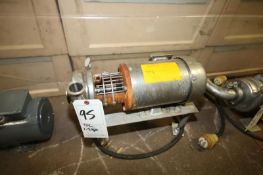 Tri-Clover 1-1/2 hp Centrifugal Pump, Model 114 with 2