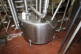 Aprox. 140 Gal. Hinged Lid S/S Balance Tank including Sightglass - (Tank Dimensions Aprox. 46