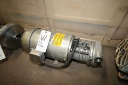 Tri-Clover 7-1/2 hp Centrifugal Pump with 2-1/2
