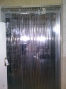 Vinyl Strip Door with Spare Set of Vinyl Strips