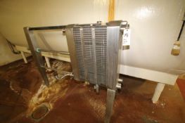 APV Small S/S Plate Press, Model HX, S/N 1285-1329 with (2) Dividers and (84) Plates