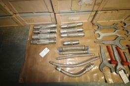 (13) Assorted S/S Flex Connector Hoses