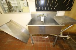 2-Compartment S/S Sink with 4 ft. L Side Table