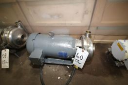 WCB 7-1/2 hp Centrifugal Pump, Model 2065, S?N 253499 with 2-1/2