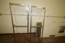 (2) S/S Dunnage Racks with Adjustable Legs - Aprox. 62