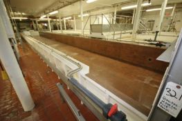 Glas-Tech Continuous Cheese Fiberglass Brine Trough System includes (1) Trough at Aprox. 68 ft. L