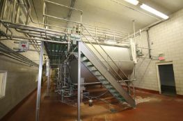 Bulk Bid Lot #216 to Lot #258 - (6) OST 50,000 lb.  Horizontal Cheese Vats including Related Valves,