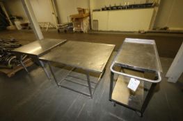(3) Pcs. - (2) S/S Tables and (1) Cart