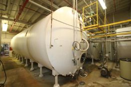 Heil 17,600 Gal. Horizontal Insulated S/S Tank, S/N 68325 with Dual Vertical Agitators, Sprayballs