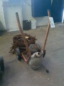 Electric Sewer Snake on Cart with Extra Coils