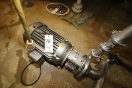 Tri-Clover 20 hp Centrifugal Pump with 3