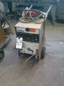 Miller Econotwin Welder, Model HF, 220 Volt on Cart