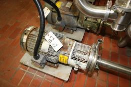 Tri-Clover 20 hp Centrifugal Pump, Model C218 with 3