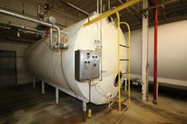 Aprox. 6,000 Gal. Horizontal Insulated S/S Tank, with Sprayballs and Door, (Located on 2nd