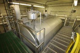 Tetra / Tebel â€“MKT 50,000 lb. OST Horizontal Enclosed Jacketed S/S Cheese Vat, Model 1973, S/N