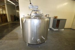 Mueller 400 Gal. Dome Top S/S Processor, Model JCP, S/N D-54612, with Bottom & Side Sweep
