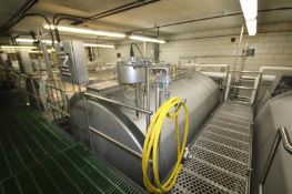 Tetra / Tebel â€“MKT 50,000 lb. OST Horizontal Enclosed Jacketed S/S Cheese Vat, Model 1973, S/N