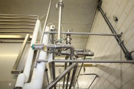 Tri-Clover Milk Fill and CIP Air Valve Cluster for Vat #6 - Item #221 including:  (1) 2